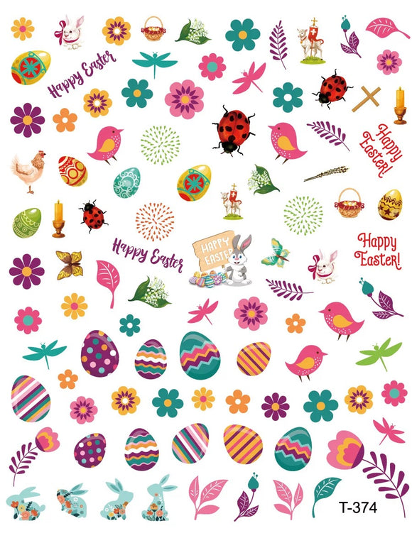 Stickers egg multicolor