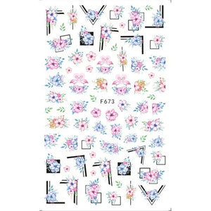 Flores frame sticker