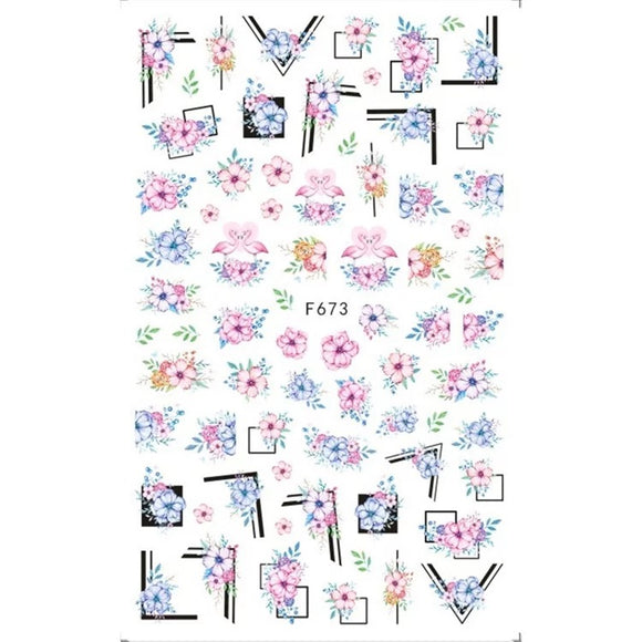 Flores frame sticker