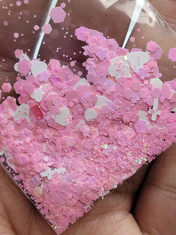 Heart mix pink