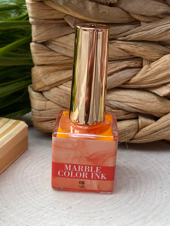 Marble ink Orange