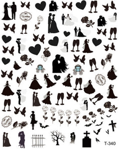 Black love sticker