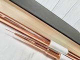 Due liner and angle brush